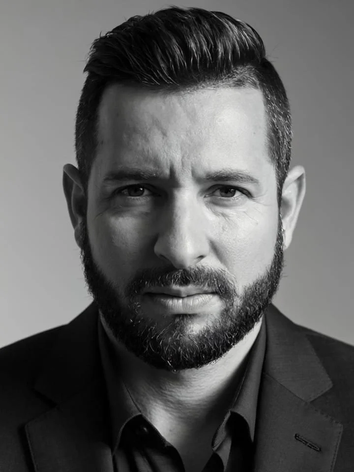 Black and white portrait